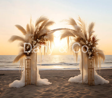 Avezano Seaside Beach Bohemia Wedding Backdrop Designed By Danyelle Pinnington