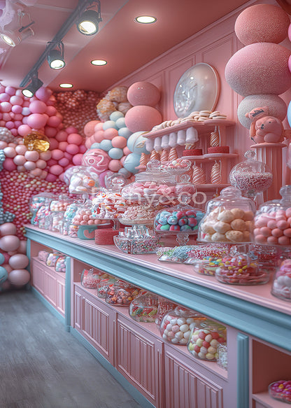 Avezano Pink Candy Shop Photography Backdrop Designed By Danyelle Pinnington