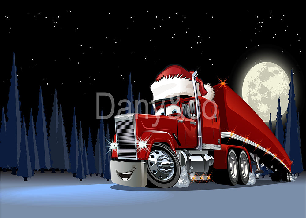 Avezano Santa Train Photography Backdrop Designed By Danyelle Pinnington