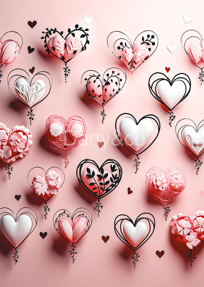 Avezano Pink Love Photography Backdrop Designed By Danyelle Pinnington