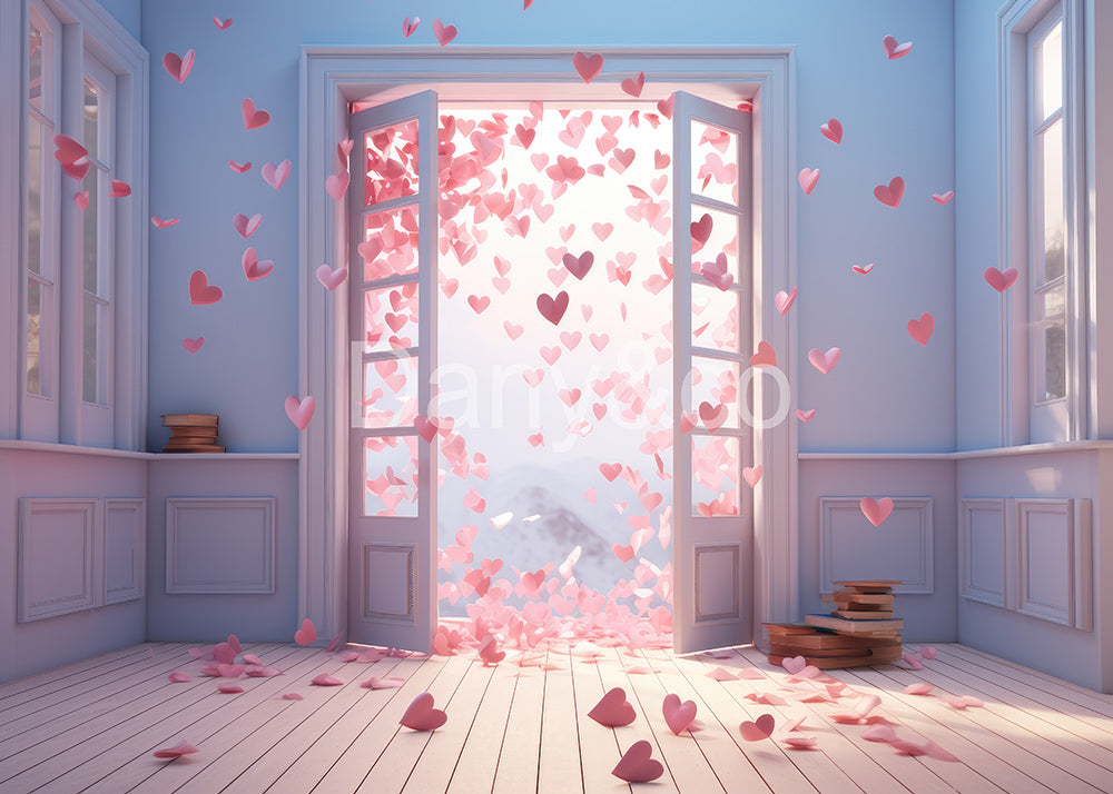 Avezano Pink Love Card Photography Backdrop Designed By Danyelle Pinnington