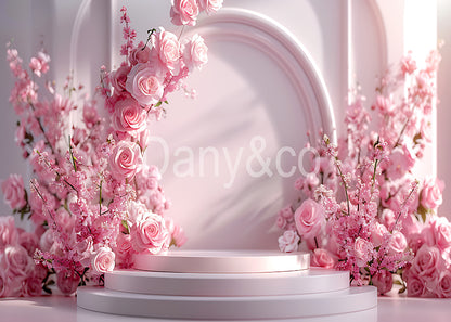 Avezano Pink Rose Photography Backdrop Designed By Danyelle Pinnington