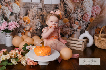 Avezano Boho Flowers And Doors And Windows Photography Backdrop Designed By Polly Ro Design