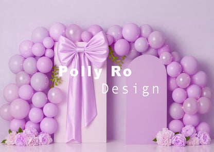 Avezano Purple Arch Balloon Party Backdrop Designed By Polly Ro Design