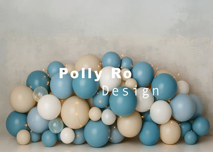 Toile de fond pour photographie de pailles et d'œufs de Pâques d'Avezano conçue par Polly Ro Design