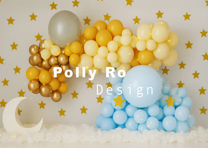 Toile de fond pour photographie de pailles et d'œufs de Pâques d'Avezano conçue par Polly Ro Design