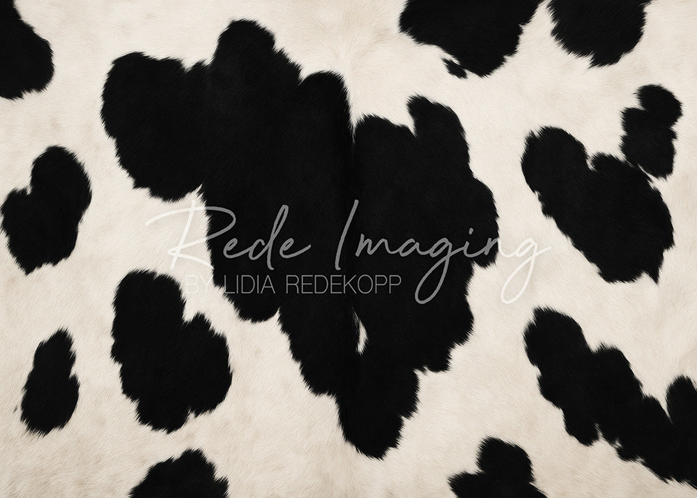 Avezano Cow Pattern Carpet Floor Photography Backdrop Designed By Lidia Redekopp