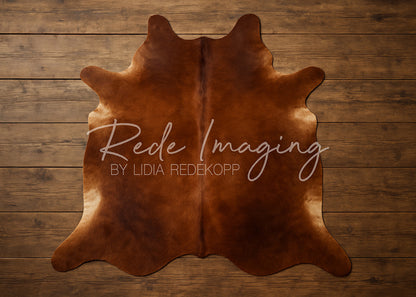 Avezano Brown Cowhide Rug Floor Photography Backdrop Designed By Lidia Redekopp