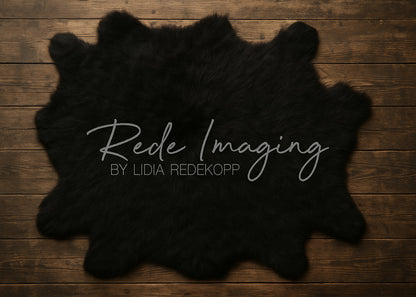 Avezano Black Fur Carpet Floor Photography Backdrop Designed By Lidia Redekopp