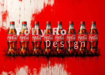Avezano Coca-Cola Art Graffiti Photography Backdrop Designed By Polly Ro Design