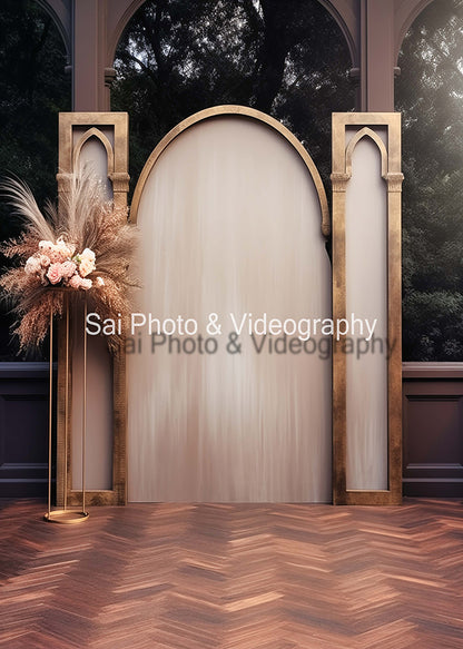 Avezano Bohemian Arch Outdoors Wedding Backdrop Designed By Sai photo & videography