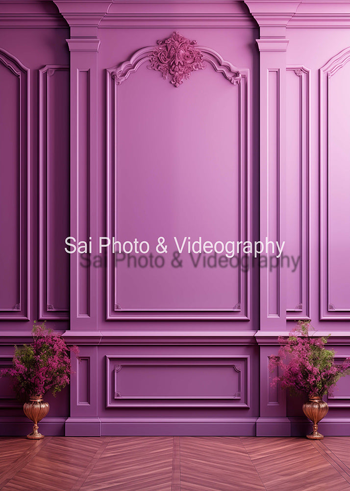 Avezano Elegant Art Purple Wall Wedding Backdrop Designed By Sai photo & videography