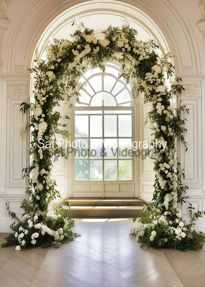 Avezano Arched Window Flower Arch Backdrop Designed By Sai photo & videography