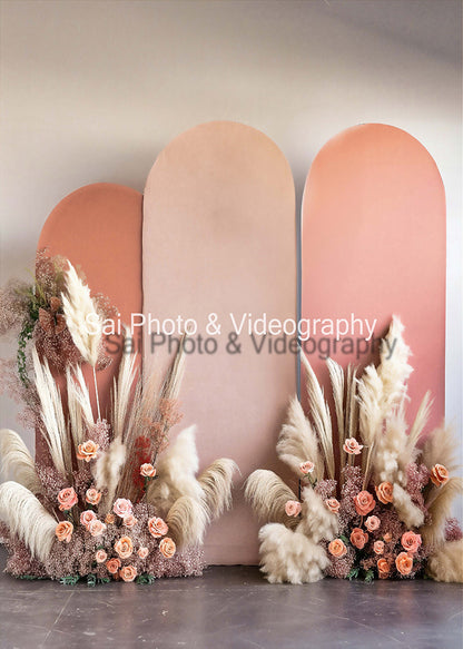 Avezano Hay Decorative Oink Arch Wedding Backdrop Designed By Sai photo & videography