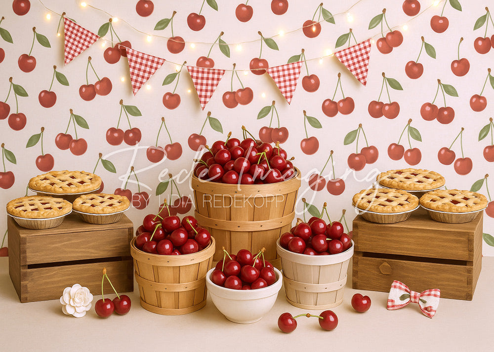 Avezano Cherry Delight Photography Backdrop Designed By Lidia Redekopp