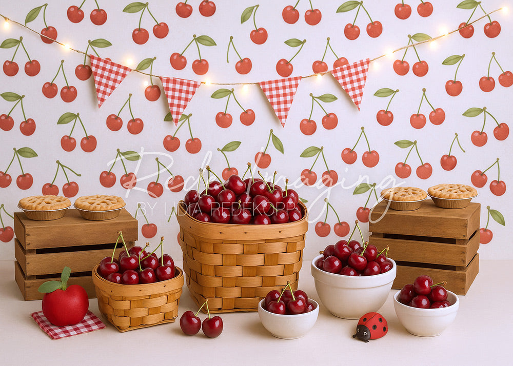 Avezano Cherry Funfair Photography Backdrop Designed By Lidia Redekopp