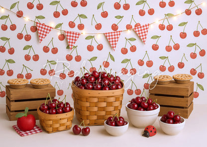 Avezano Cherry Funfair Photography Backdrop Designed By Lidia Redekopp