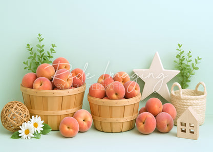 Toile de fond pour photographie de pailles et d'œufs de Pâques d'Avezano conçue par Polly Ro Design