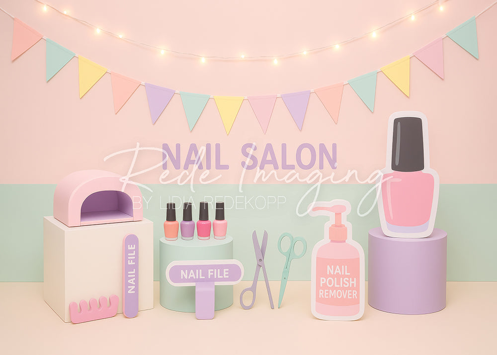 Avezano Nail Salon Pastel Photography Backdrop Designed By Lidia Redekopp
