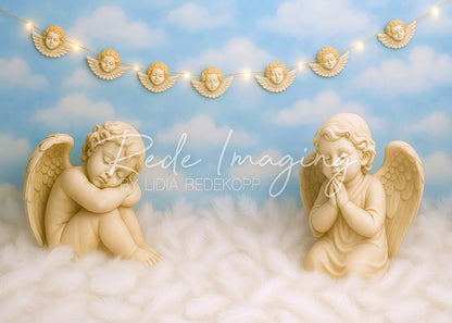 Toile de fond pour photographie de pailles et d'œufs de Pâques d'Avezano conçue par Polly Ro Design