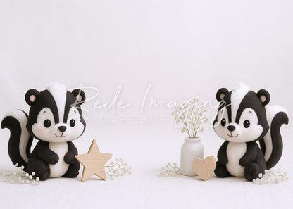 Avezano Skunk Sweetheart Photography Backdrop Designed By Lidia Redekopp