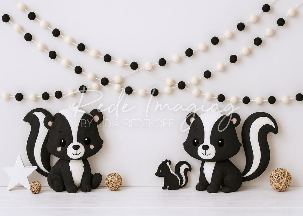 Avezano Skunk Celebration Photography Backdrop Designed By Lidia Redekopp