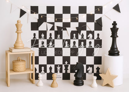 Avezano Chess Theme Decor Photography Backdrop Designed By Lidia Redekopp