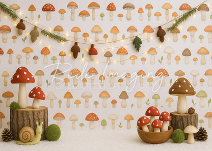Avezano Cute Mushroom Decor Photography Backdrop Designed By Lidia Redekopp