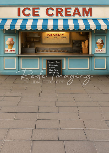 Avezano Classic Street Ice Cream Shop Cakesmash Photography Backdrop Designed By Lidia Redekopp