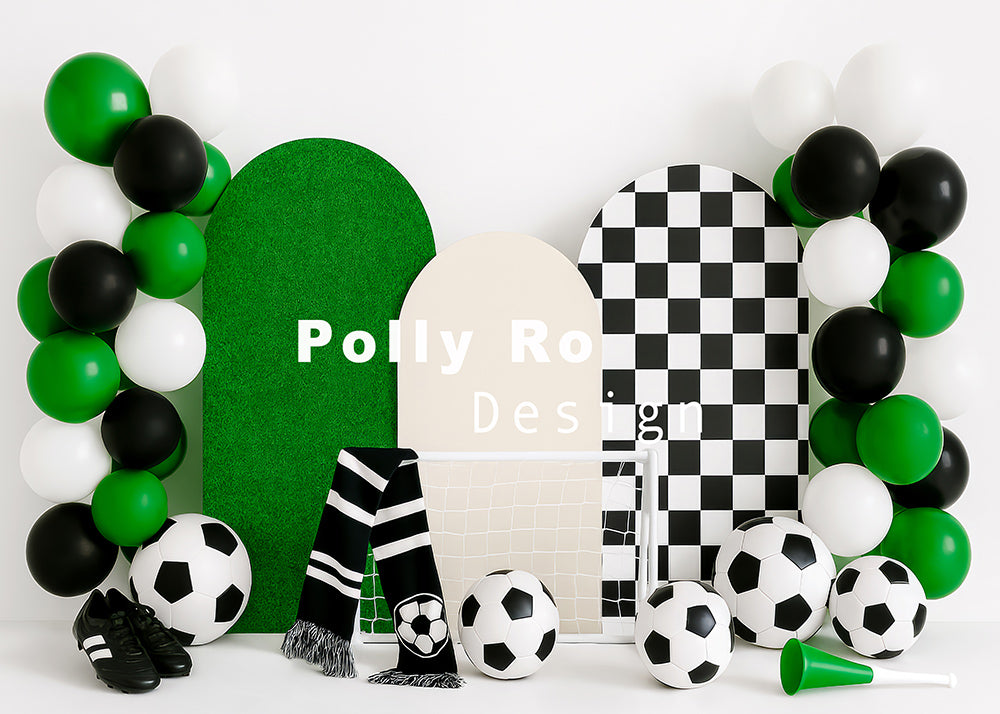 Avezano Soccer Fan Themed Arch Photography Backdrop Designed By Polly Ro Design