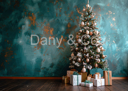 Avezano Christmas Tree with Gold Accents Backdrop Designed By Danyelle Pinnington