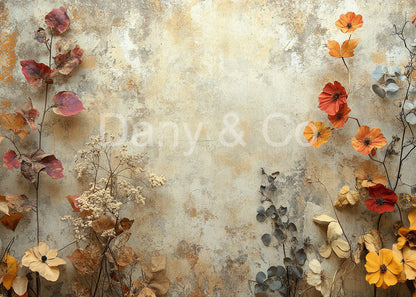 Avezano Autumn Floral Wall Backdrop Designed By Danyelle Pinnington