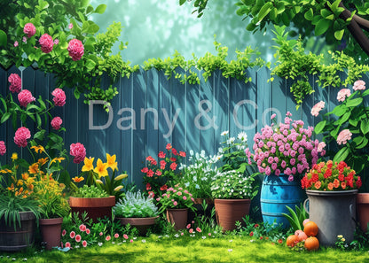 Avezano Lush Garden Fence Backdrop Designed By Danyelle Pinnington