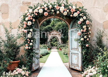 Avezano Floral Archway in Garden Backdrop Designed By Danyelle Pinnington