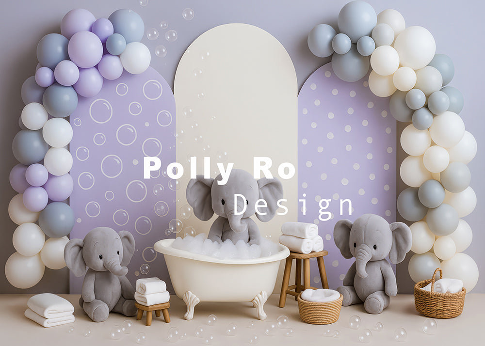Toile de fond pour photographie de pailles et d'œufs de Pâques d'Avezano conçue par Polly Ro Design