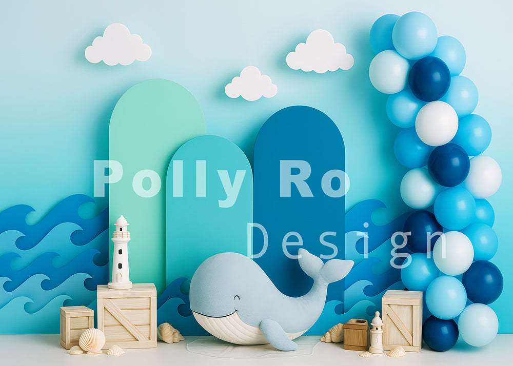 Toile de fond pour photographie de pailles et d'œufs de Pâques d'Avezano conçue par Polly Ro Design