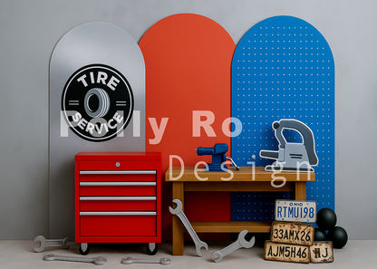 Toile de fond pour photographie de pailles et d'œufs de Pâques d'Avezano conçue par Polly Ro Design