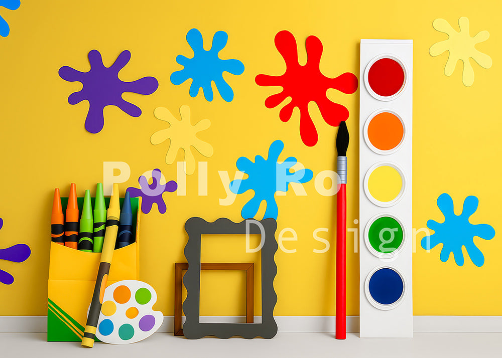 Toile de fond pour photographie de pailles et d'œufs de Pâques d'Avezano conçue par Polly Ro Design