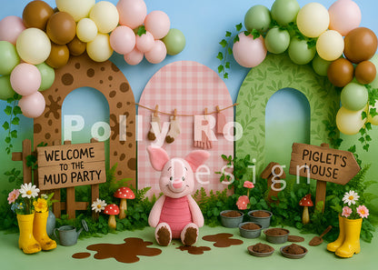 Toile de fond pour photographie de pailles et d'œufs de Pâques d'Avezano conçue par Polly Ro Design