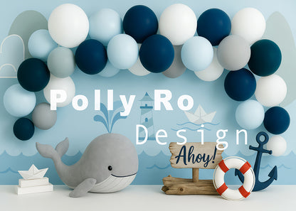 Toile de fond pour photographie de pailles et d'œufs de Pâques d'Avezano conçue par Polly Ro Design