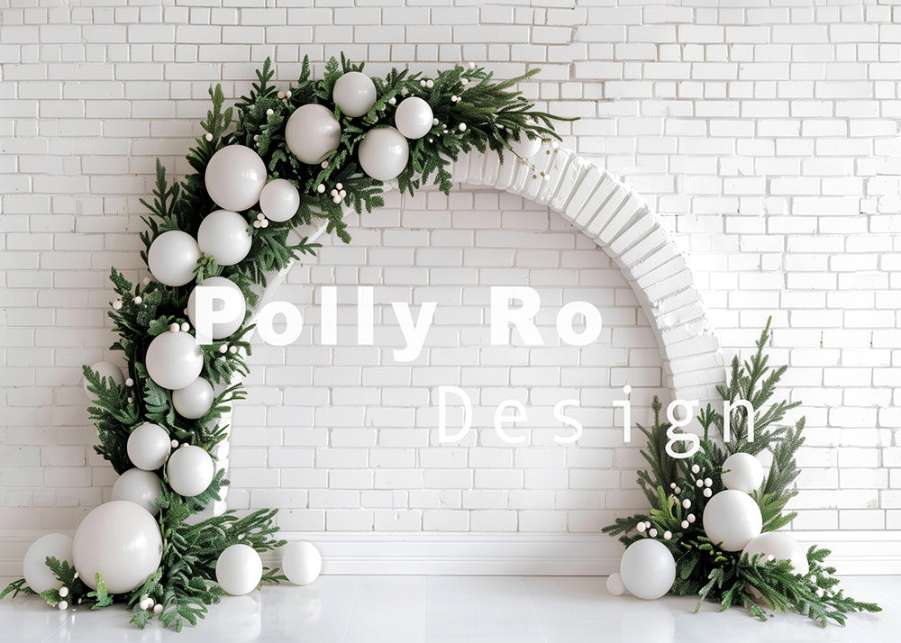 Greeniery Backdrop Arch Avezano Greenery and White Ball Arch Backdrop Designed By Polly Ro Des