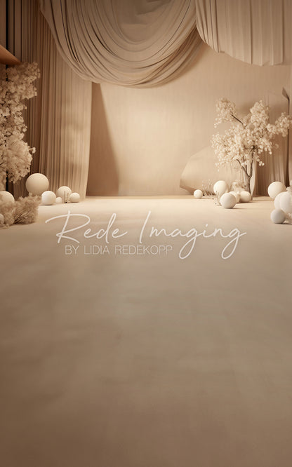 Toile de fond pour photographie de pailles et d'œufs de Pâques d'Avezano conçue par Polly Ro Design