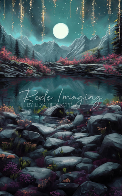 Toile de fond pour photographie de pailles et d'œufs de Pâques d'Avezano conçue par Polly Ro Design