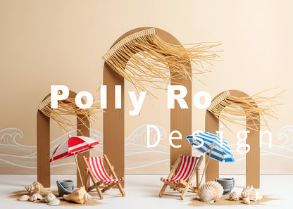 Toile de fond pour photographie de pailles et d'œufs de Pâques d'Avezano conçue par Polly Ro Design