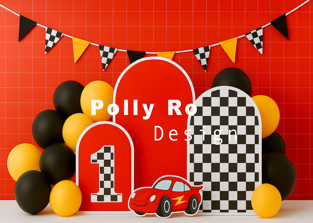 Avezano Racing Theme Birthday Photography Backdrop Designed By Polly R
