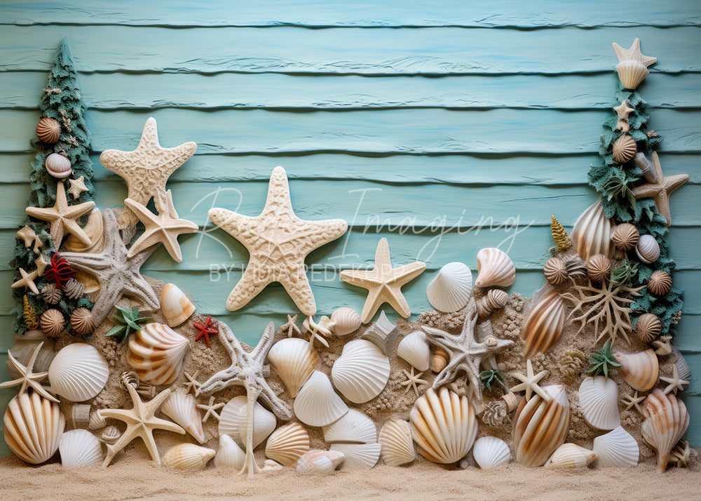 Creating A Shell Backdrop Avezano Coastal Shell and Starfish Photography Backdrop Designed By Li