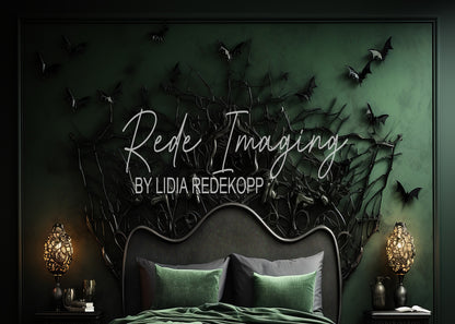 Toile de fond pour photographie de pailles et d'œufs de Pâques d'Avezano conçue par Polly Ro Design