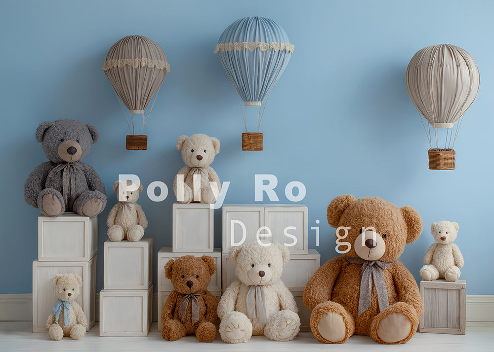 Toile de fond pour photographie de pailles et d'œufs de Pâques d'Avezano conçue par Polly Ro Design