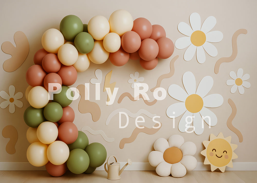 Toile de fond pour photographie de pailles et d'œufs de Pâques d'Avezano conçue par Polly Ro Design