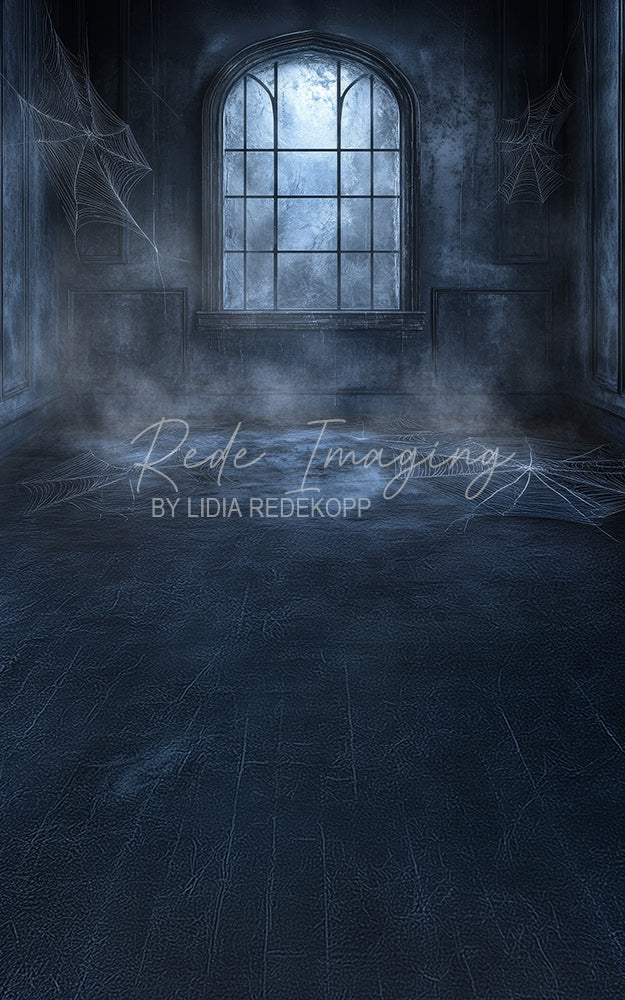 Avezano Spooky Cobweb Window Room Photography Backdrop Designed By Lidia Redekopp